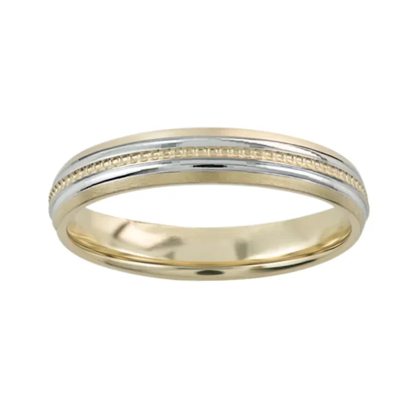 Argolla de Matrimonio Oro Combinado 14K A05AB4M