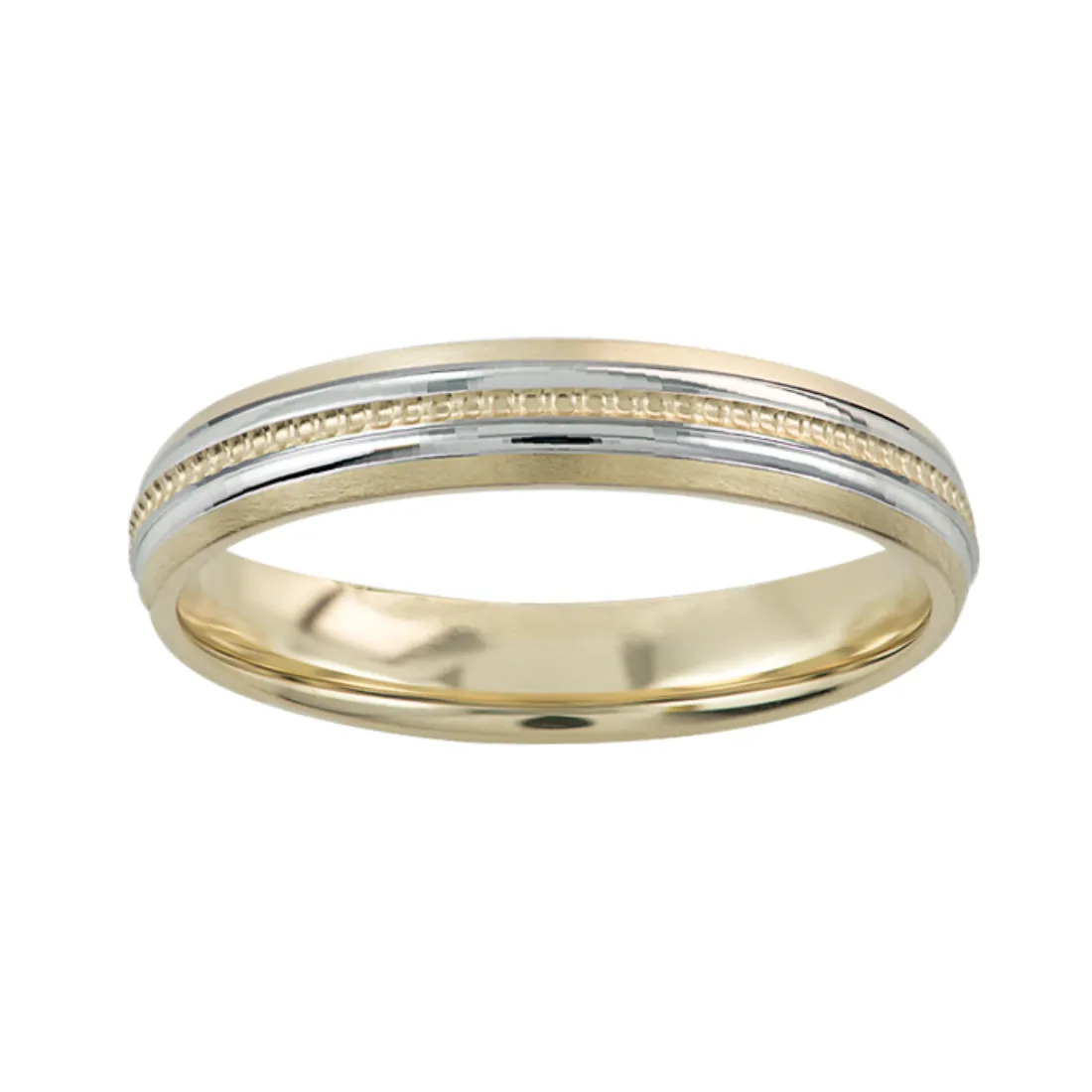 Argolla de Matrimonio Oro Combinado 14K