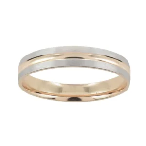 Argolla de Matrimonio Oro Combinado 14K A06RB4M