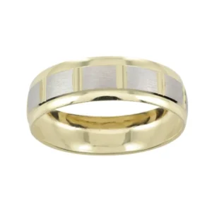 Argolla de Matrimonio Oro Combinado 14k A50AB6M