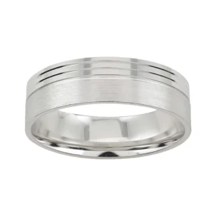 Argolla de Matrimonio Oro Blanco 14K A99B6M
