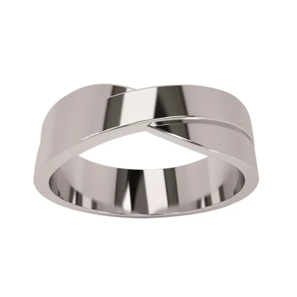 Argolla de Matrimonio Oro Blanco 14K ARG100B