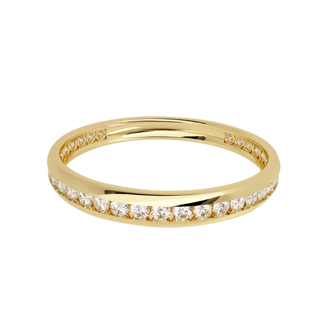 Churumbela Oro Amarillo 14k con Diamantes