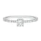 Anillo de Compromiso Oro Blanco 14K con Diamantes B3098B#65M