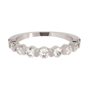 Churumbela Oro Blanco 14k con Diamantes B4748B#70M