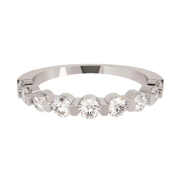 Churumbela Oro Blanco 14k con Diamantes B4748B#70M