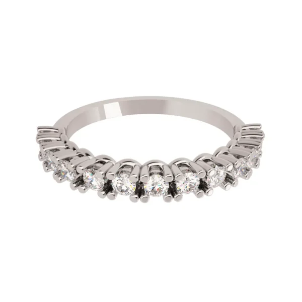 Churumbela Oro Blanco 14k con Diamantes B4895B#70