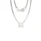 Gargantilla Oro Blanco 14K Con Diamante B5061BW25DM