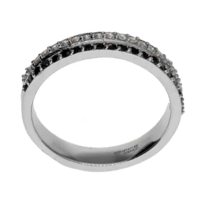 Churumbela Oro Blanco 14k con Diamantes B6377B