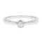 Anillo de Compromiso Oro Blanco 14K con Diamante Central SKR24149W65-08M